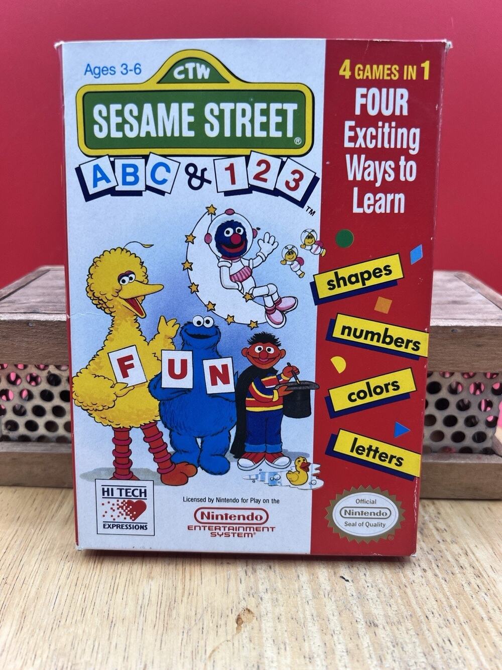 Sesame Street ABC & 123 - Nintendo NES (Complete in Box)